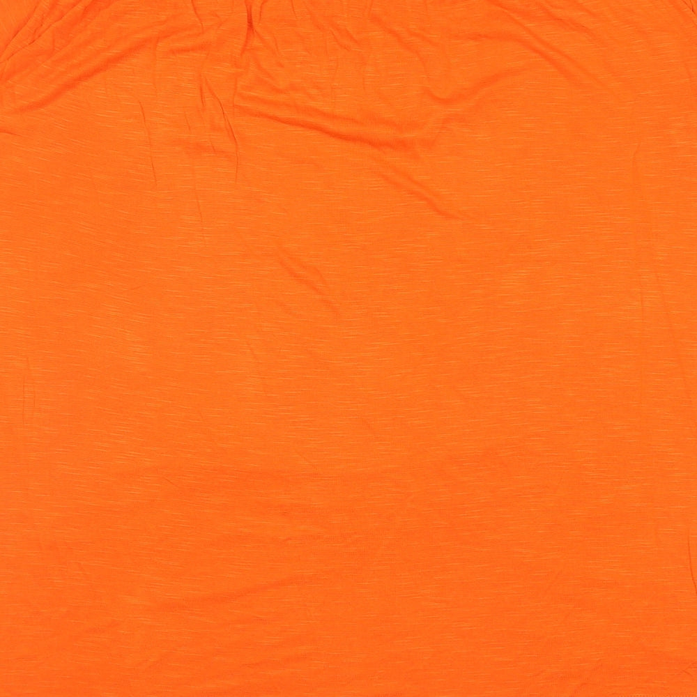 George Womens Orange Viscose Tunic T-Shirt Size 22 Off the Shoulder