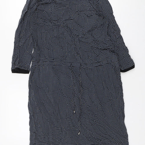 Minus Womens Black Geometric Polyester Jumper Dress Size S Round Neck Pullover