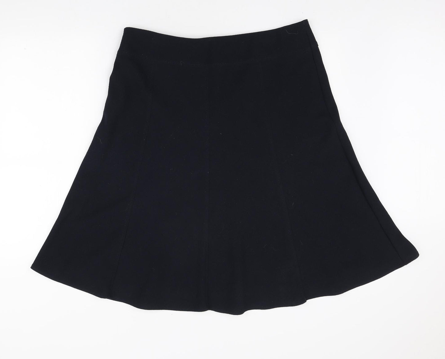 Marks and Spencer Womens Blue Polyester A-Line Skirt Size 16