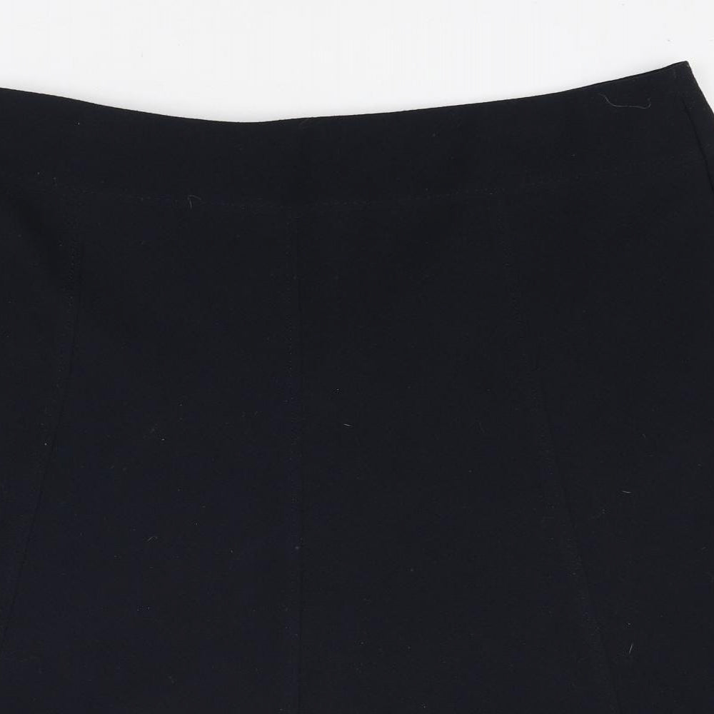 Marks and Spencer Womens Blue Polyester A-Line Skirt Size 16