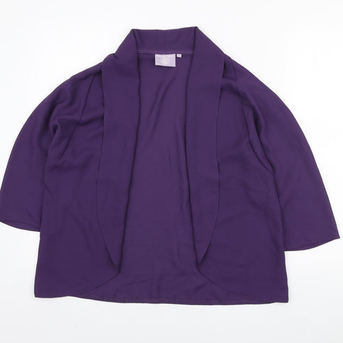 Emma Blake Womens Purple Jacket Blazer Size 16