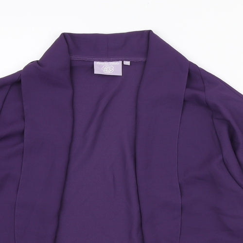 Emma Blake Womens Purple Jacket Blazer Size 16