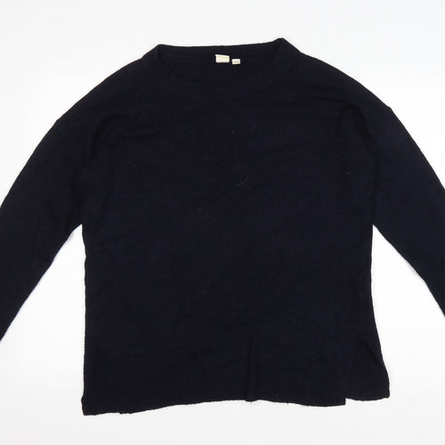 Gap Mens Blue Round Neck Acrylic Pullover Jumper Size S