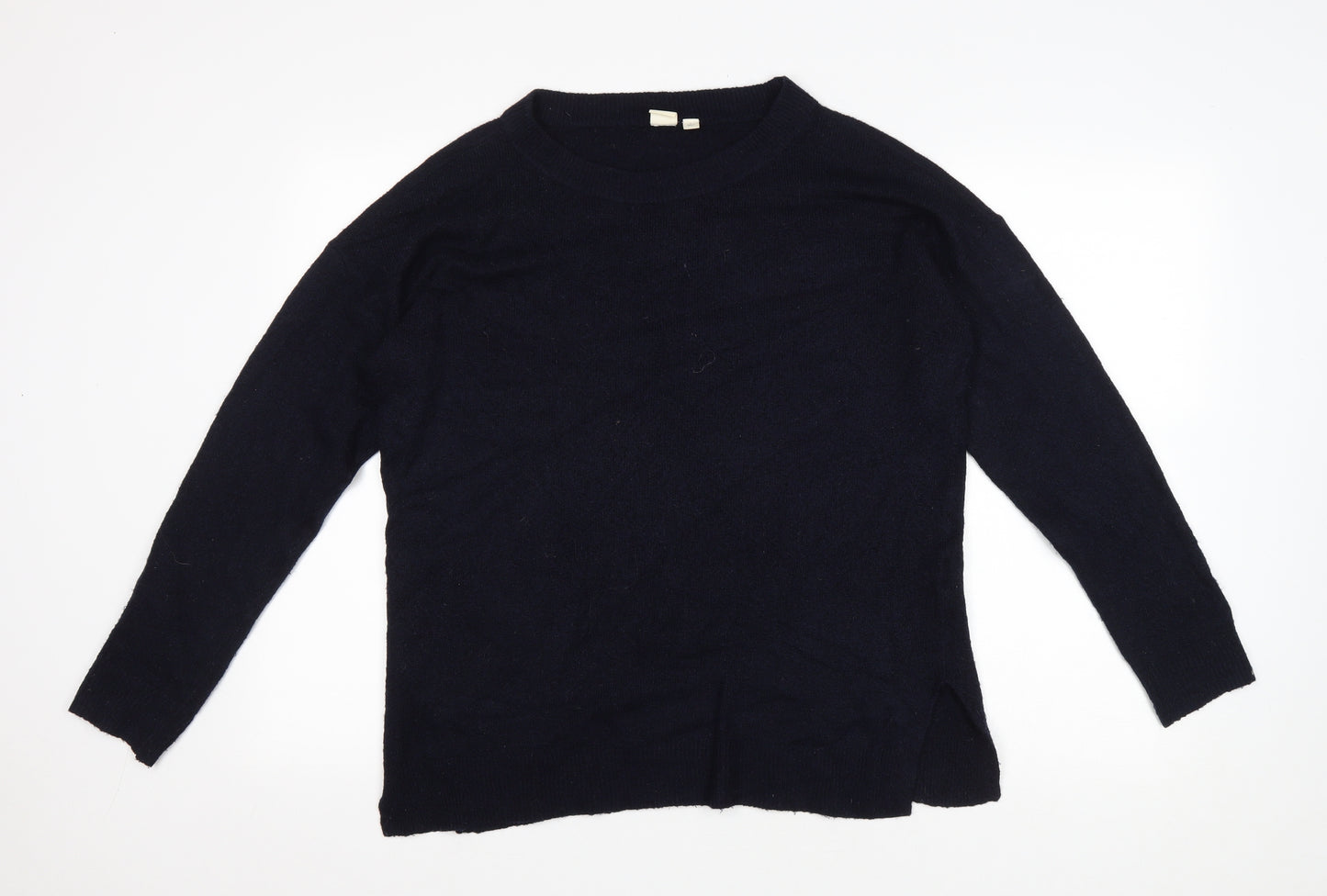 Gap Mens Blue Round Neck Acrylic Pullover Jumper Size S