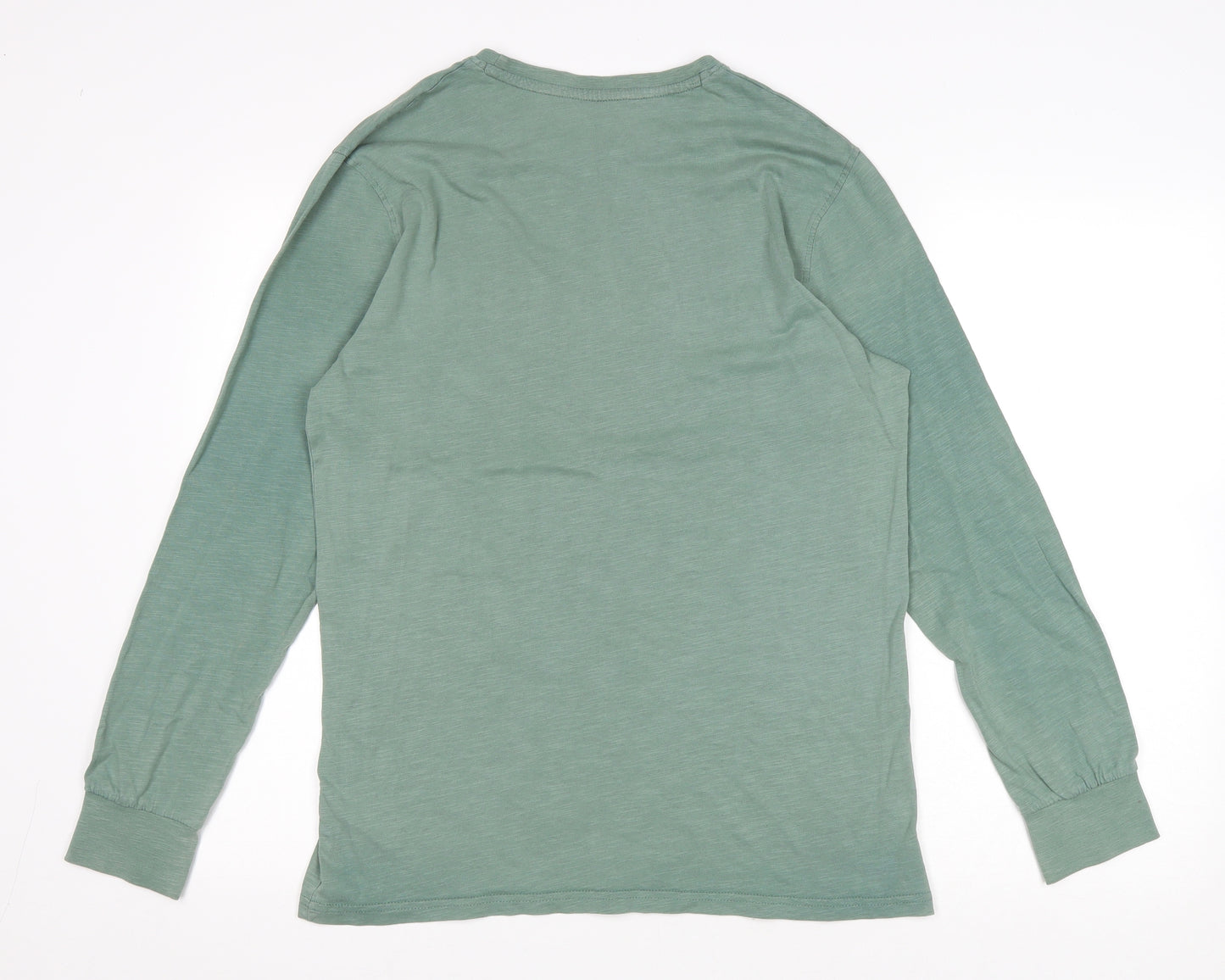 F&F Mens Green Cotton T-Shirt Size M Round Neck - Portland Athletics