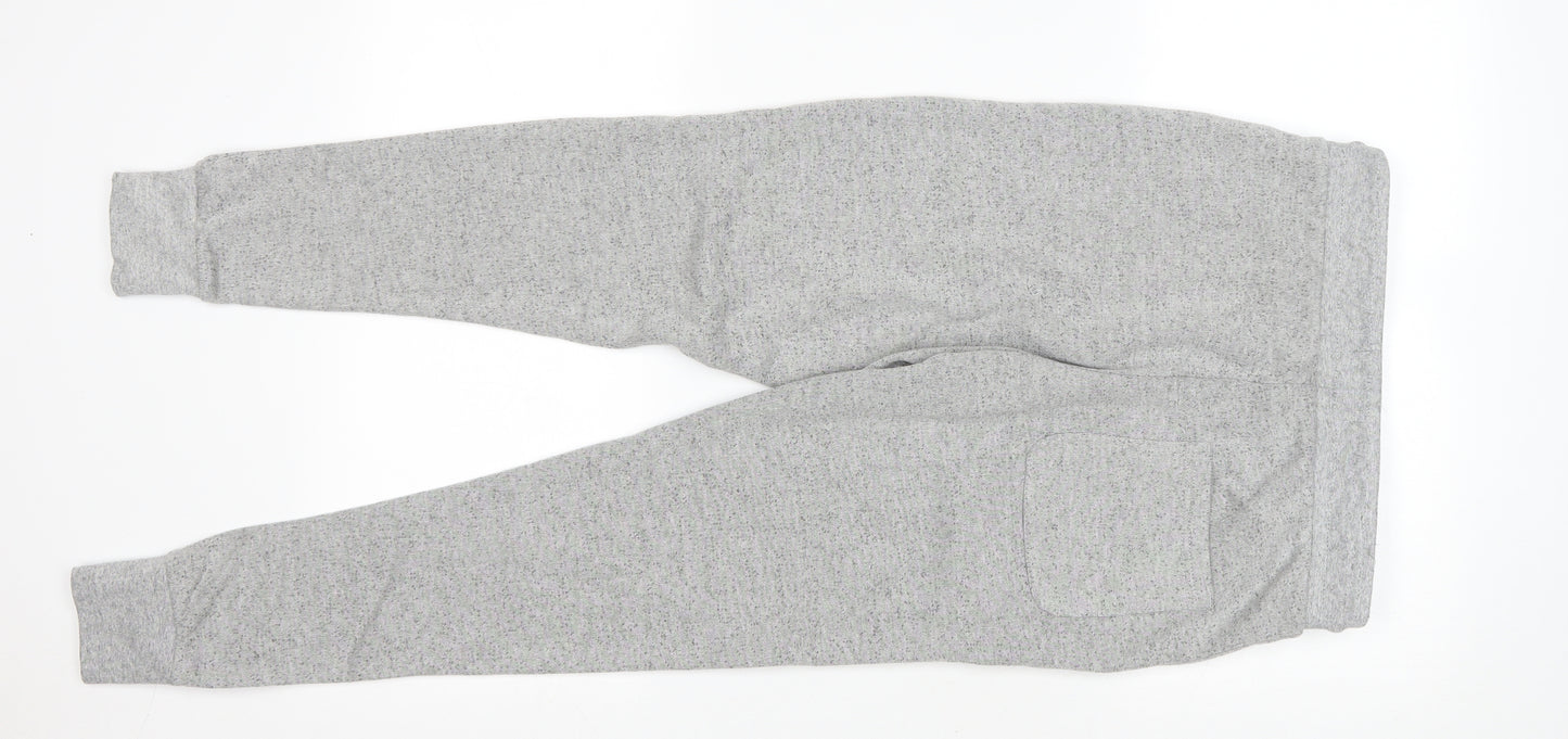 Primark Womens Grey Cotton Sweatpants Trousers Size S L28.5 in Regular Drawstring
