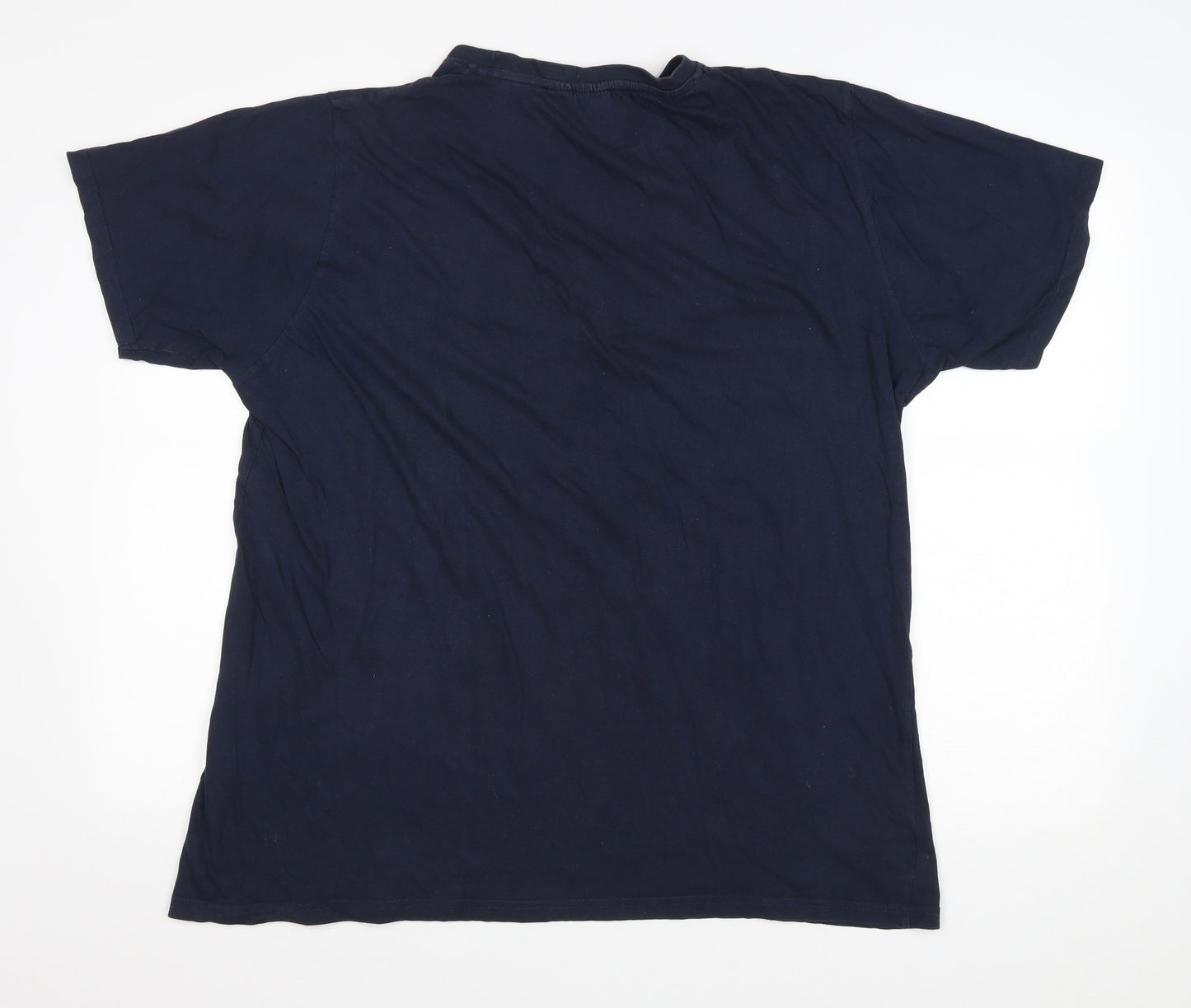 D555 Mens Blue Cotton T-Shirt Size XL Round Neck - Old Louisiana