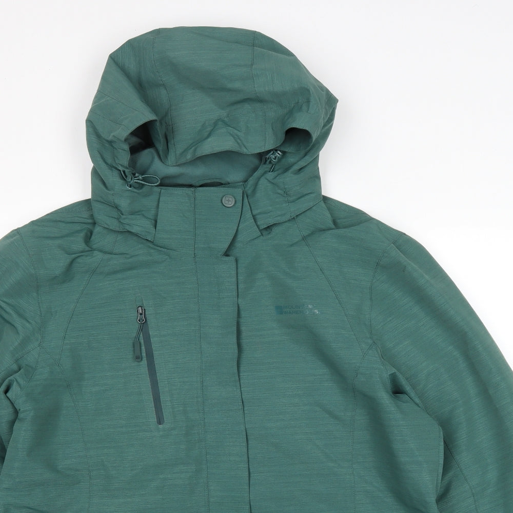 Mountain Warehouse Womens Green Anorak Coat Size 16 Zip