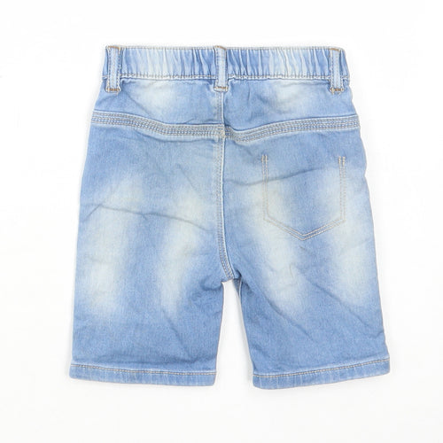 Nutmeg Boys Blue Cotton Cropped Jeans Size 18-24 Months Button
