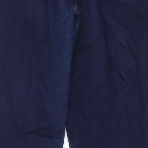 Wallis Womens Blue Cotton Skinny Jeans Size 16 L30 in Regular Button