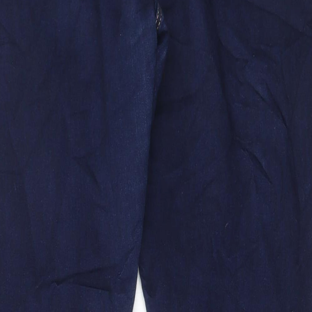 Wallis Womens Blue Cotton Skinny Jeans Size 16 L30 in Regular Button