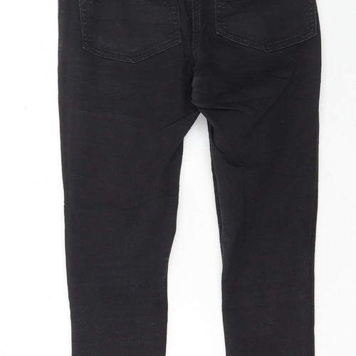 COLLUSION Womens Black Cotton Skinny Jeans Size 26 in L23 in Regular Button