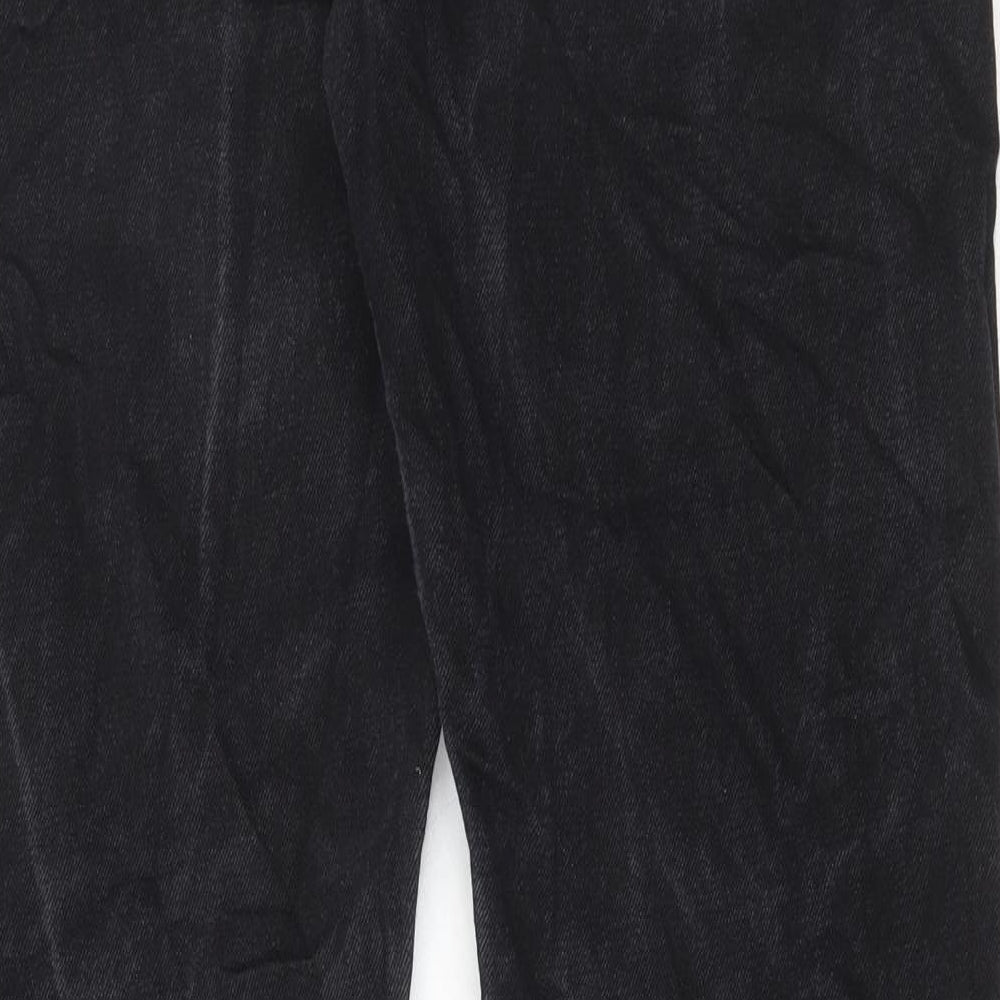 Firetrap Mens Black Cotton Straight Jeans Size 34 in L34 in Regular Button