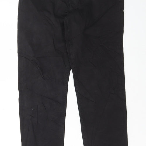 Marks and Spencer Womens Black Cotton Skinny Jeans Size 8 L28 in Regular Button