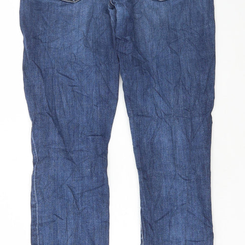 Gap Mens Blue Cotton Skinny Jeans Size 28 in L32 in Regular Button