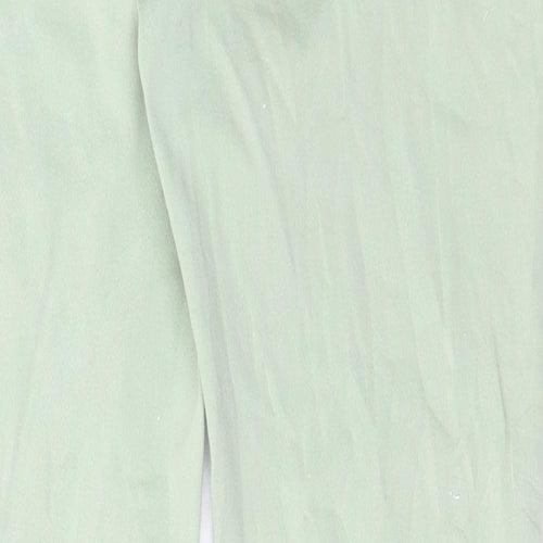 Marks and Spencer Womens Green Cotton Skinny Jeans Size 32 in L28 in Regular Button