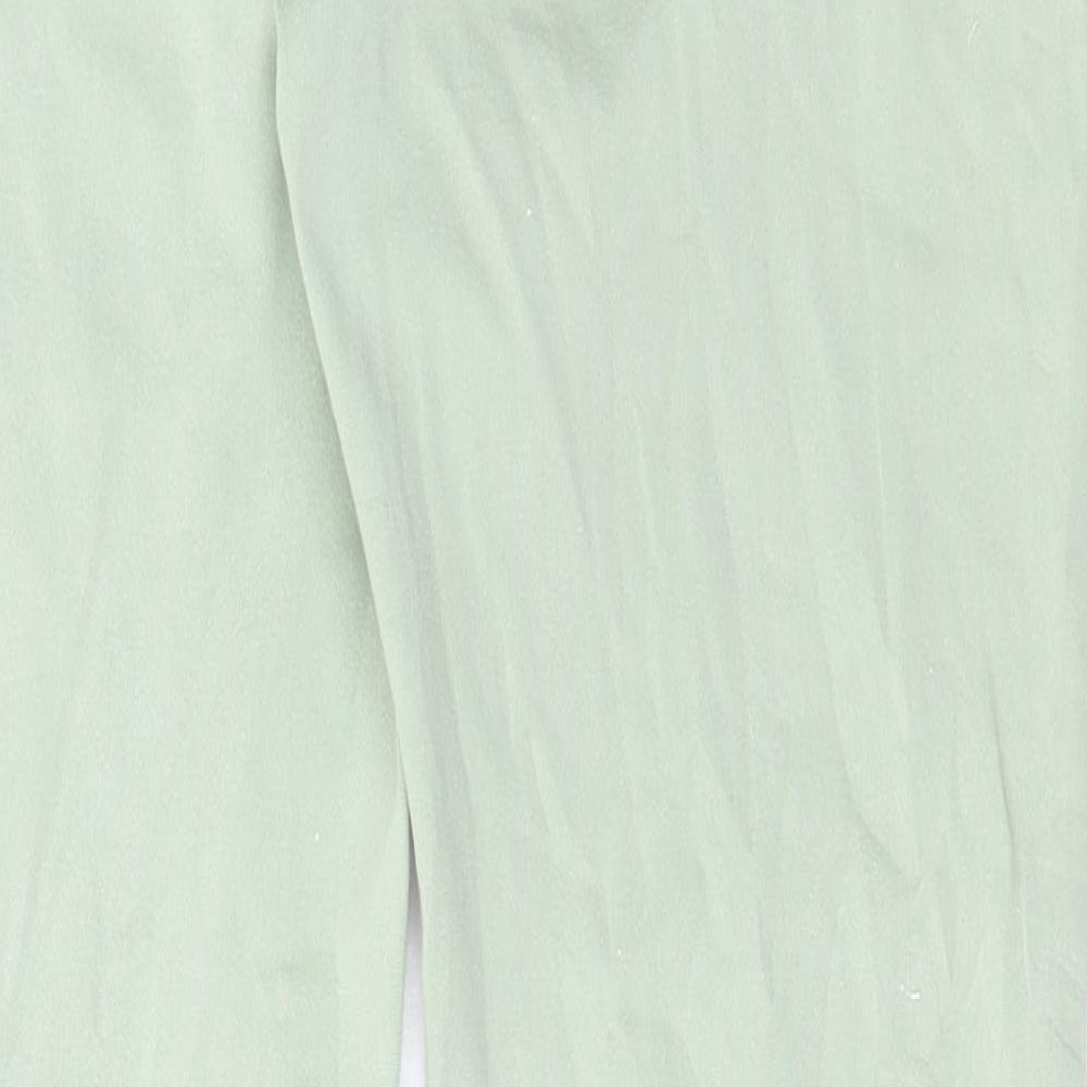 Marks and Spencer Womens Green Cotton Skinny Jeans Size 32 in L28 in Regular Button