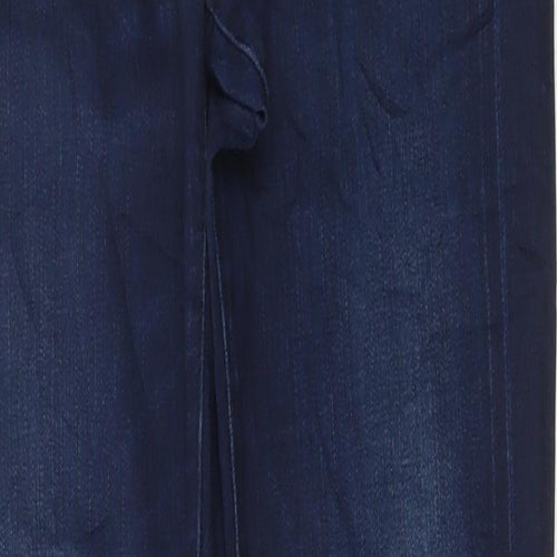 Preworn Womens Blue Cotton Skinny Jeans Size 30 in L32 in Regular Button