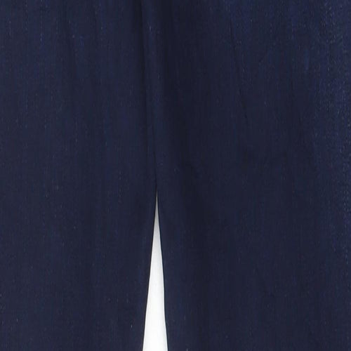 Preworn Womens Blue Cotton Skinny Jeans Size 30 in L32 in Regular Button