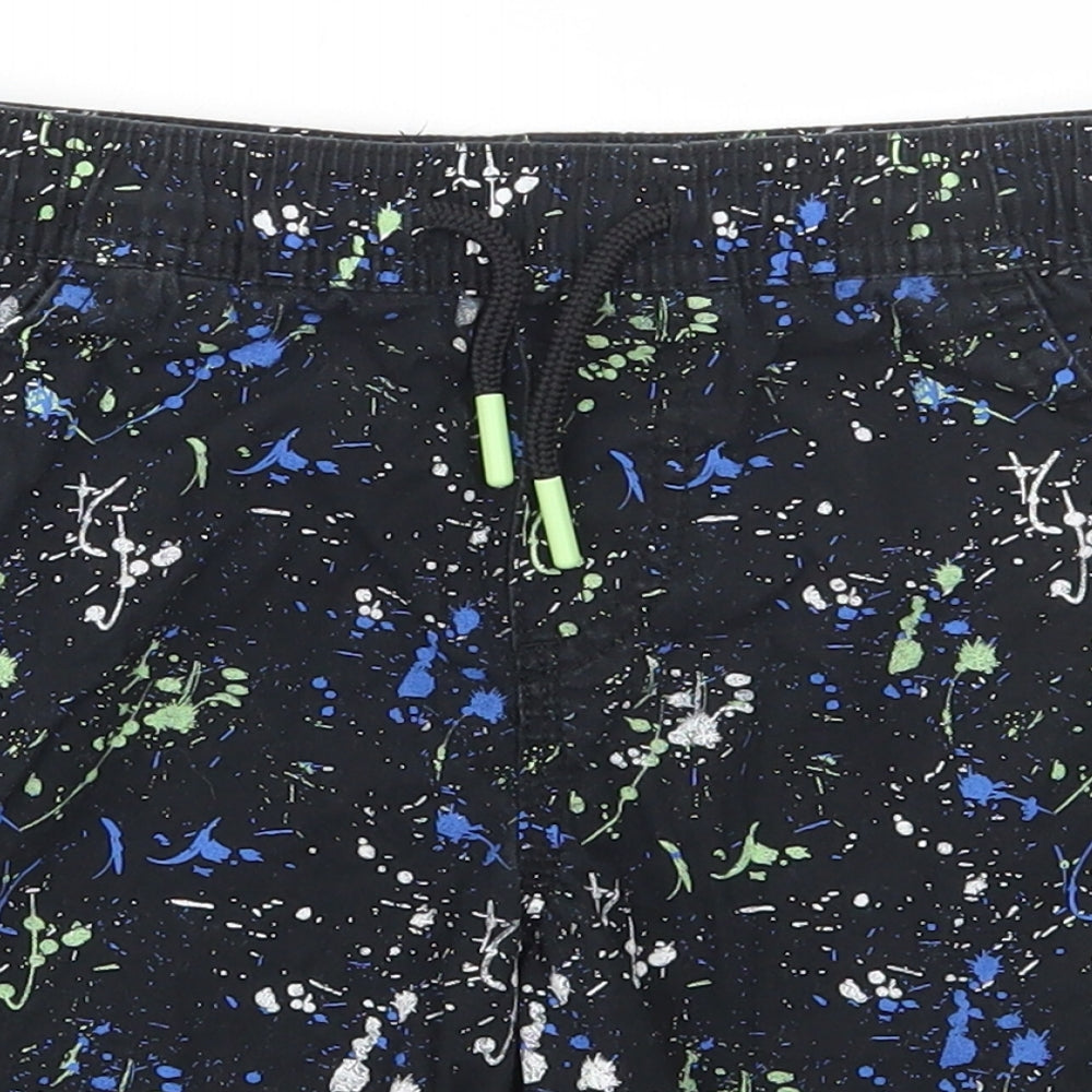 Primark Boys Multicoloured Geometric Polyester Sweat Shorts Size 6-7 Years Regular Drawstring