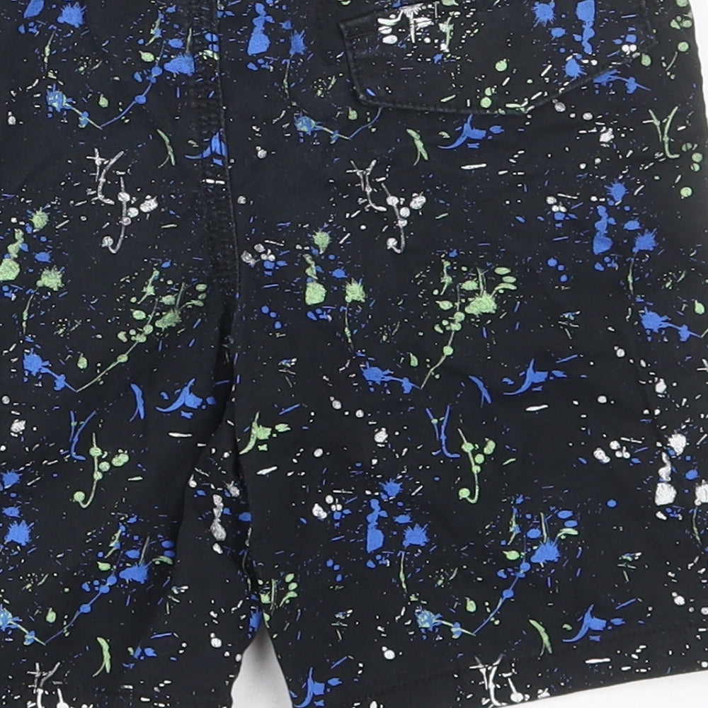Primark Boys Multicoloured Geometric Polyester Sweat Shorts Size 6-7 Years Regular Drawstring