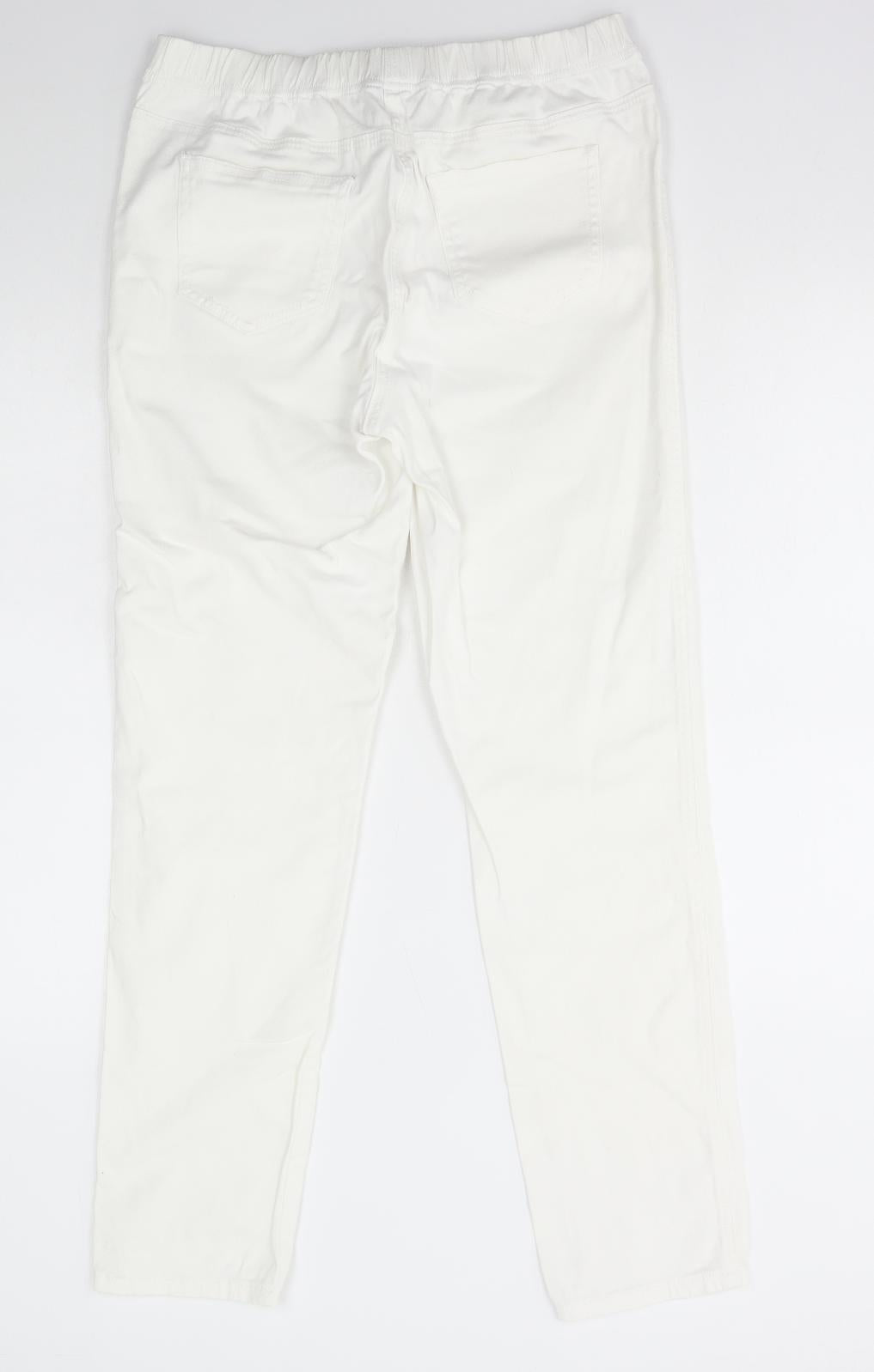 George Womens White Cotton Jegging Jeans Size 12 L30 in Regular