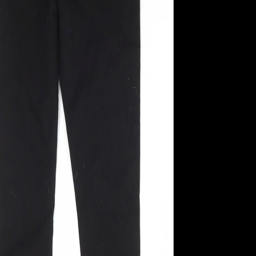 Studio Girls Black Cotton Skinny Jeans Size 12-13 Years Regular Button