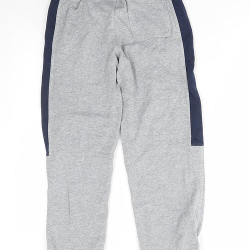 Nike Boys Grey Cotton Jogger Trousers Size 12-13 Years Regular Drawstring