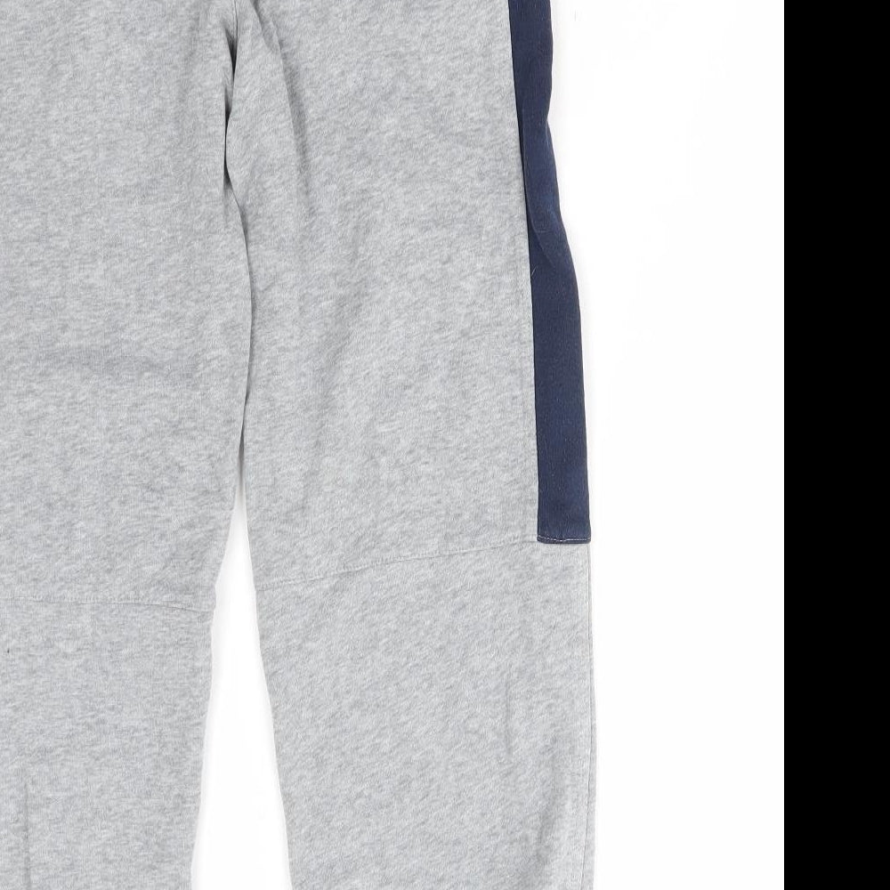 Nike Boys Grey Cotton Jogger Trousers Size 12-13 Years Regular Drawstring