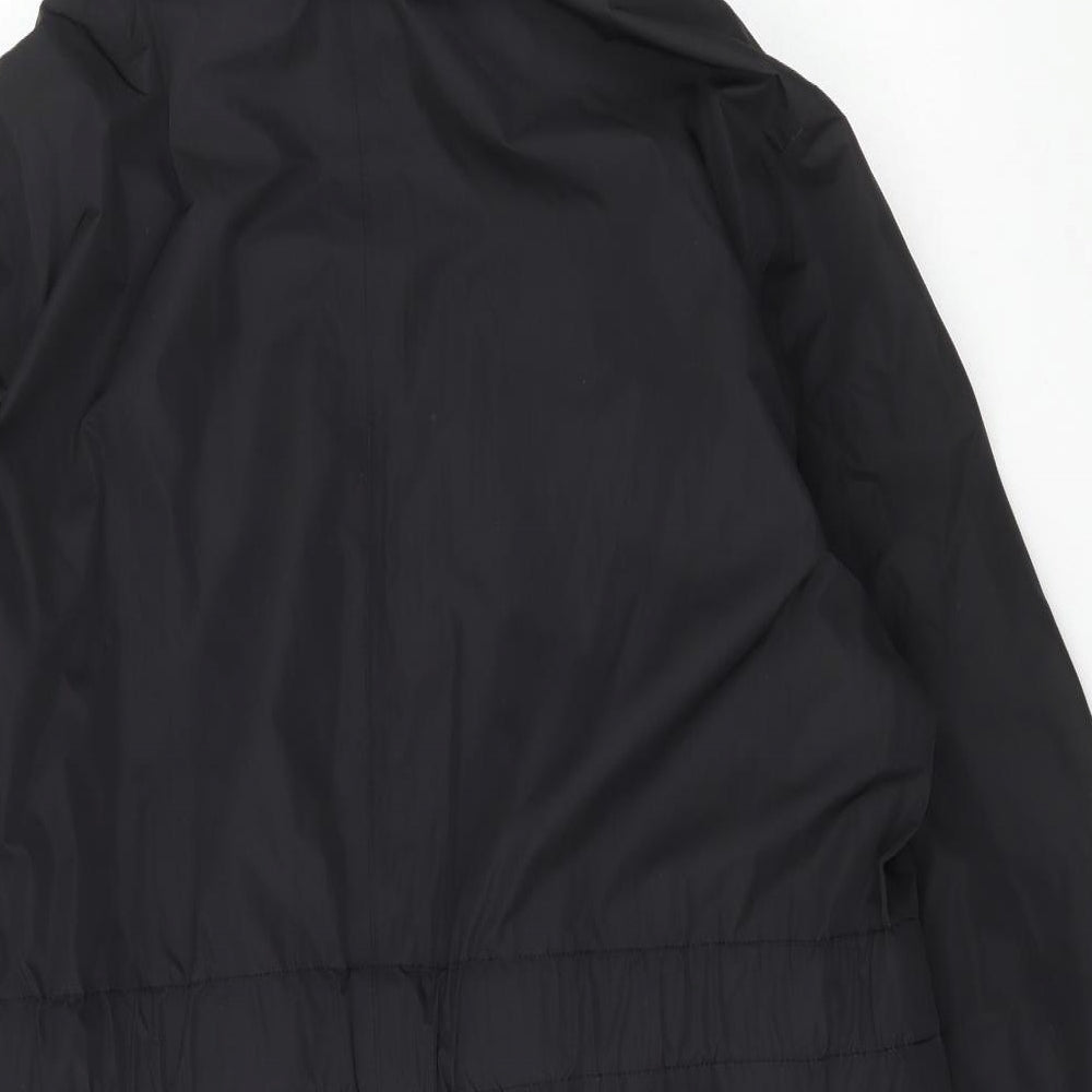 F&F Womens Black Rain Coat Coat Size 14 Zip