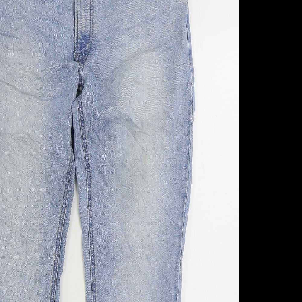 Easy Mens Blue Cotton Straight Jeans Size 38 in L30 in Regular Zip