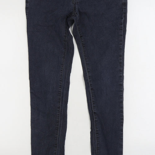 Denim & Co. Womens Blue Cotton Skinny Jeans Size 12 L30 in Regular Zip