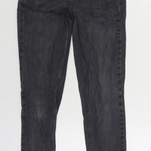 Oasis Womens Black Cotton Skinny Jeans Size 12 L28 in Regular Zip