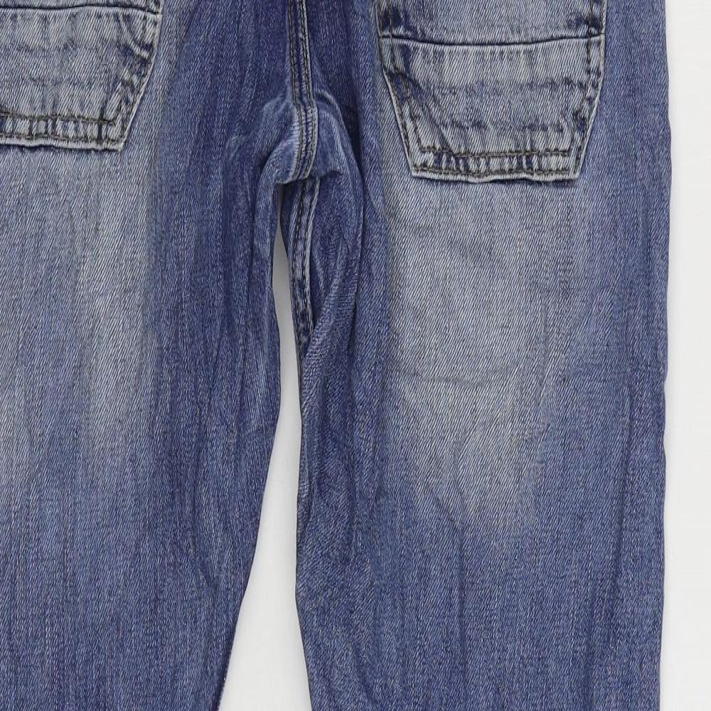 Topman Mens Blue Cotton Straight Jeans Size 30 in L29 in Regular Zip