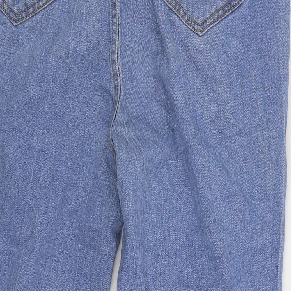 SheIn Womens Blue Cotton Straight Jeans Size 3XL L26 in Regular Zip