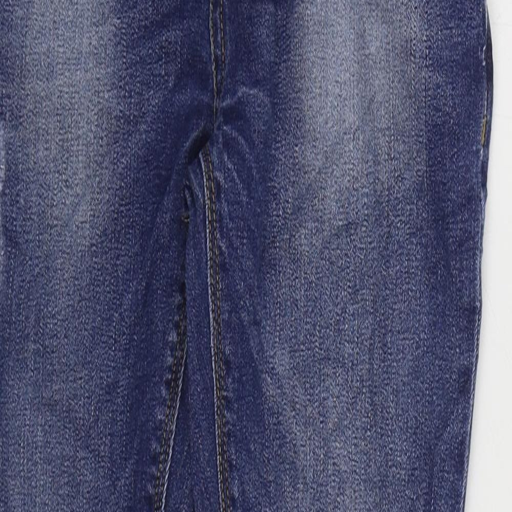 NEXT Boys Blue Cotton Skinny Jeans Size 11 Years Regular Zip