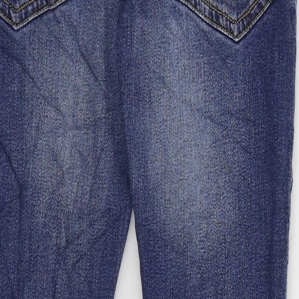 NEXT Boys Blue Cotton Skinny Jeans Size 11 Years Regular Zip