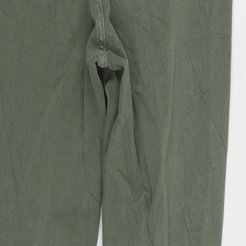 NEXT Womens Green Cotton Skinny Jeans Size 14 L28 in Regular Zip