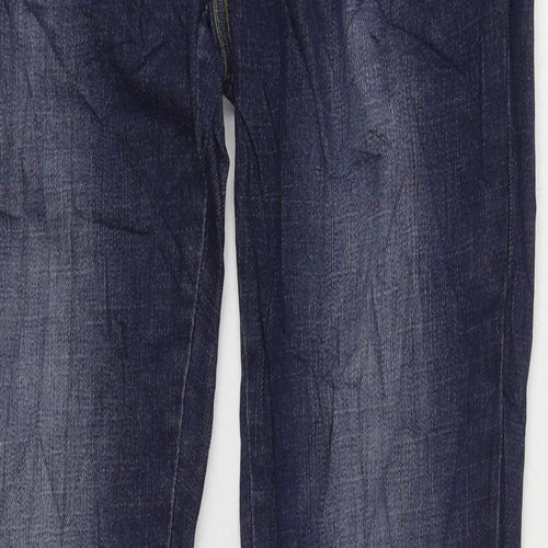 Monday Womens Blue Cotton Skinny Jeans Size 10 L30 in Regular Zip
