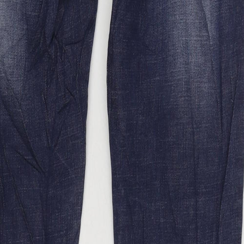 Monday Womens Blue Cotton Skinny Jeans Size 10 L30 in Regular Zip
