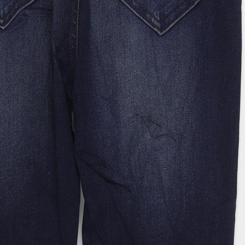 Angels Womens Blue Cotton Skinny Jeans Size 14 L28 in Regular Zip