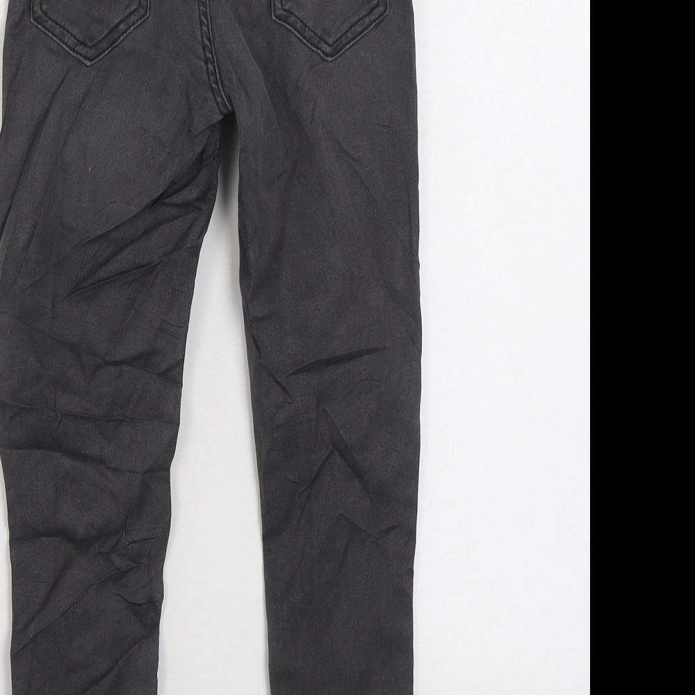 Marks and Spencer Girls Grey Cotton Jegging Jeans Size 7-8 Years Regular Pullover