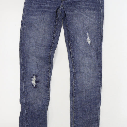 Gap Womens Blue Cotton Skinny Jeans Size XS L30 in Regular Zip