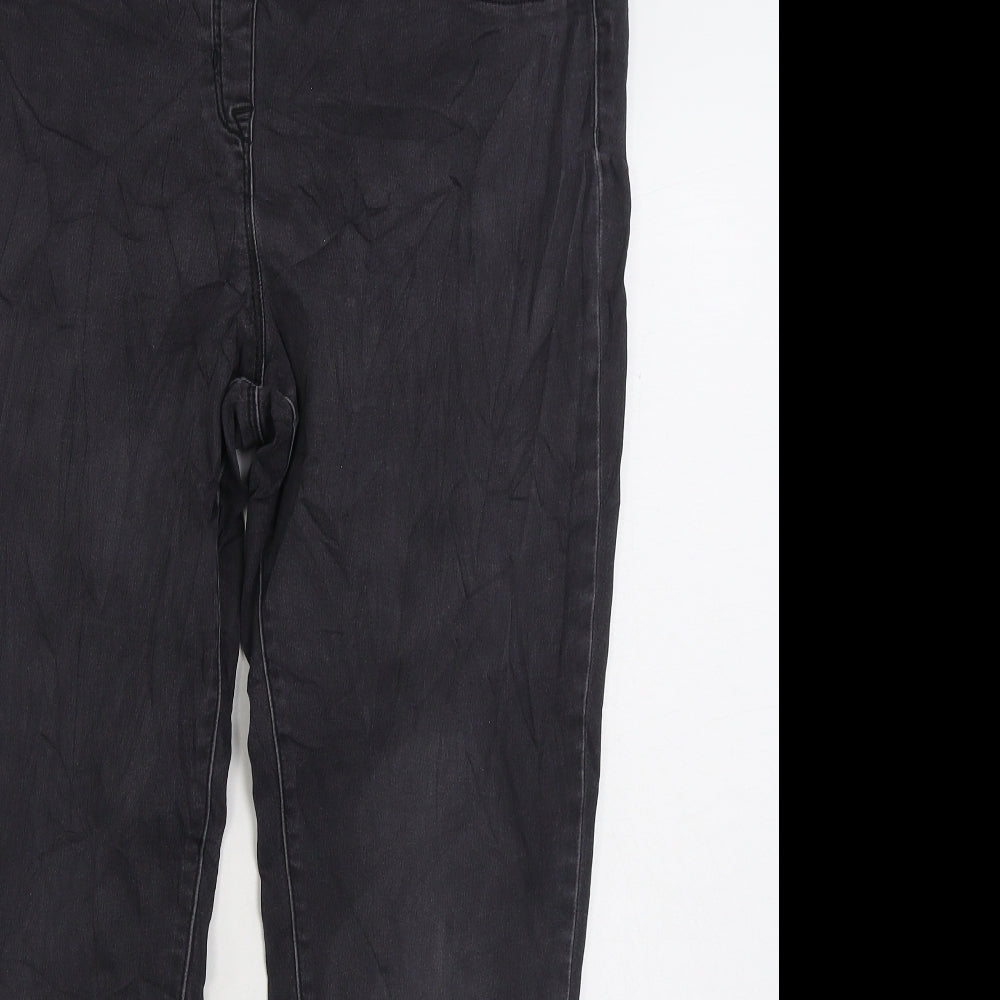 George Womens Black Cotton Jegging Jeans Size 18 L27 in Regular Zip