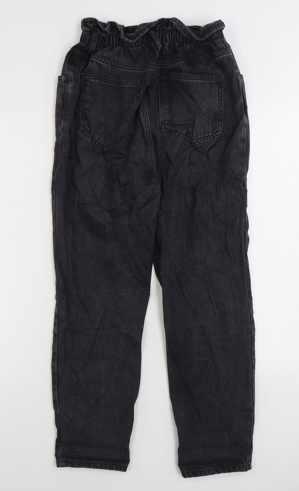 New Look Womens Black Cotton Straight Jeans Size 10 L26 in Regular Zip