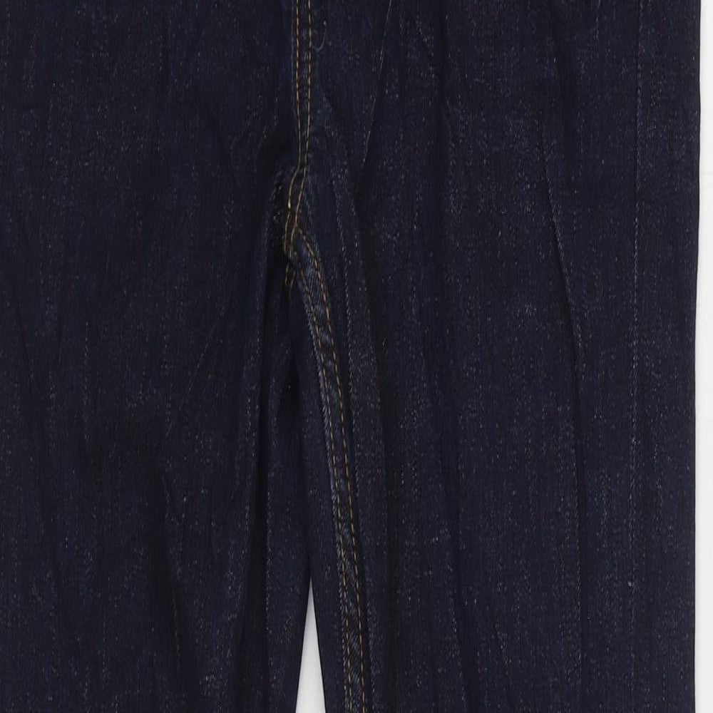 Denim & Co. Boys Blue Cotton Skinny Jeans Size 12-13 Years Regular Zip