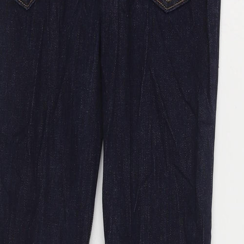 Denim & Co. Boys Blue Cotton Skinny Jeans Size 12-13 Years Regular Zip