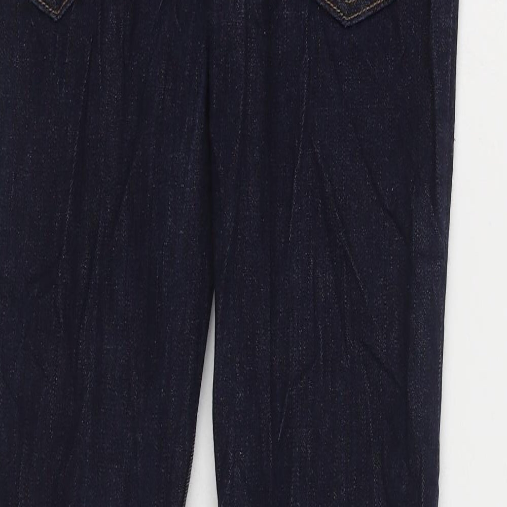 Denim & Co. Boys Blue Cotton Skinny Jeans Size 12-13 Years Regular Zip