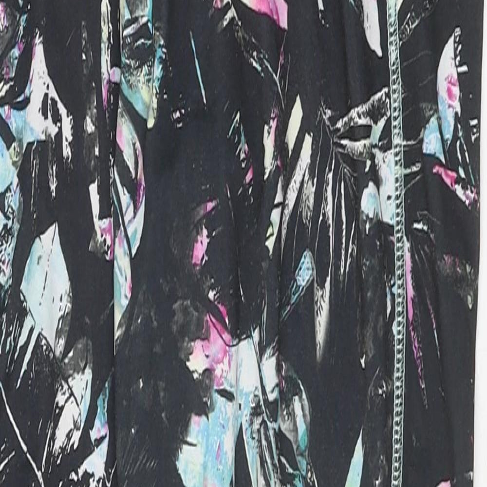 Primark Womens Multicoloured Geometric Polyester Capri Leggings Size M L35 in