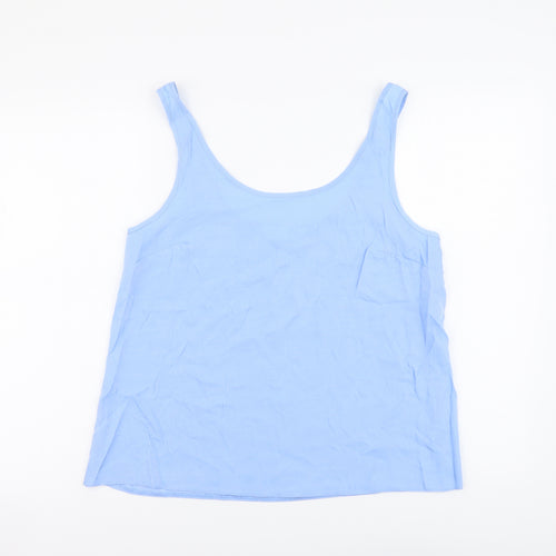 Primark Womens Blue Polyester Camisole Tank Size 12 Round Neck